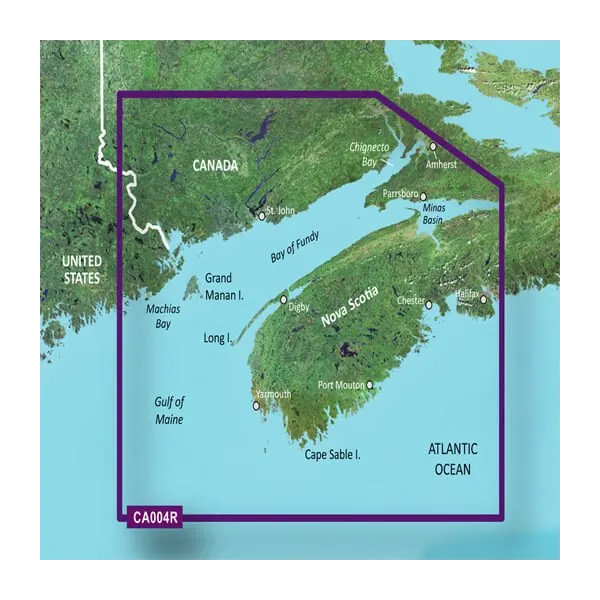 Garmin Canada, Bay of Fundy Charts BlueChart g3 Vision | VCA004R | microSD/SD (010-C0690-00) by Garmin
