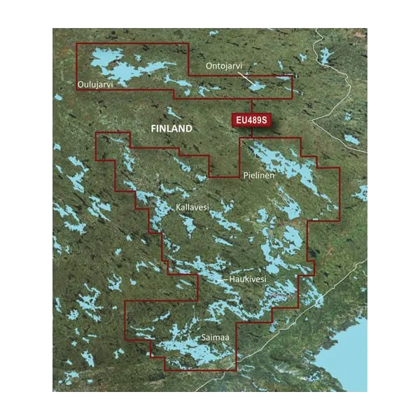 Garmin map card: Finland Kuopio to Lappeenranta BlueChart g3 Vision VEU489S microSD/SD