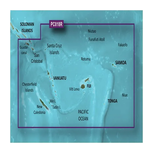 Garmin New Caledonia to Fiji Coastal Charts BlueChart g3 | HXPC018R | microSD/SD by Garmin