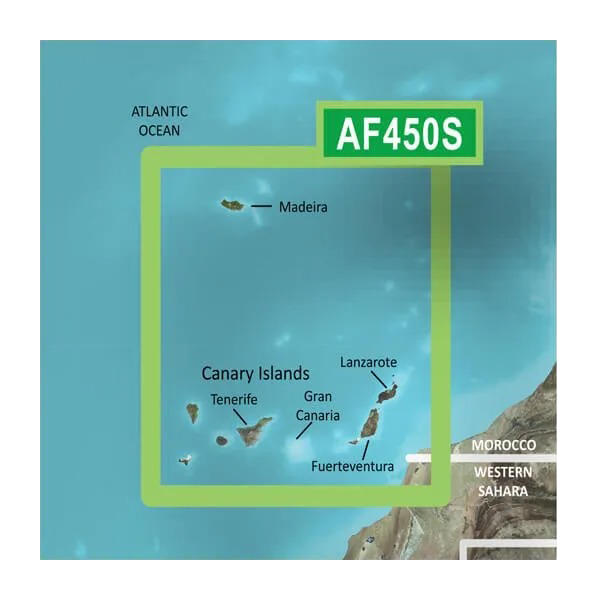 Garmin Madeira and Canary Islands Charts BlueChart g3 Vision | VAF450S | microSD/SD by Garmin