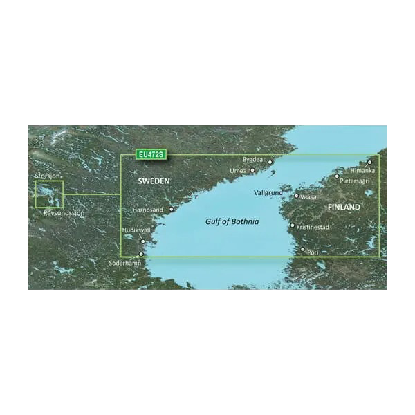 Garmin Gulf of Bothnia, Center Charts BlueChart g3 Vision | VEU472S | microSD/SD by Garmin