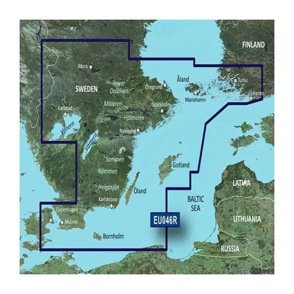 Garmin Sweden Southeast Coastal and Inland BlueChart g3 Vision map, VEU046R microSD/SD