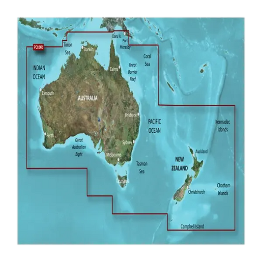 Garmin Australia and New Zealand Coastal Charts BlueChart g3 | HXPC024R | microSD/SD (010-C1020-20) by Garmin