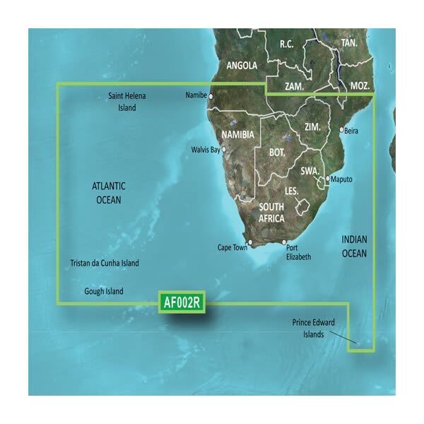 Garmin Africa, Southern Coastal and Inland Charts BlueChart g3 | HXAF002R | microSD/SD (010-C0748-20) by Garmin