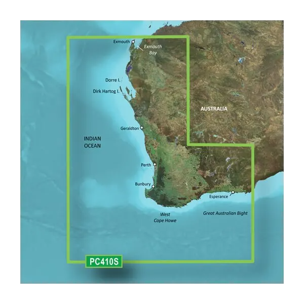 Garmin BlueChart g3 map card for Australia: Esperance to Exmouth Bay, HXPC410S microSD/SD (010-C0868-20)