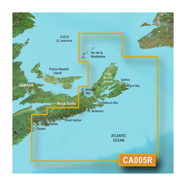 Garmin Canada, Halifax to Cape Breton Charts BlueChart g3 Vision | VCA005R | microSD/SD (010-C0691-00) by Garmin