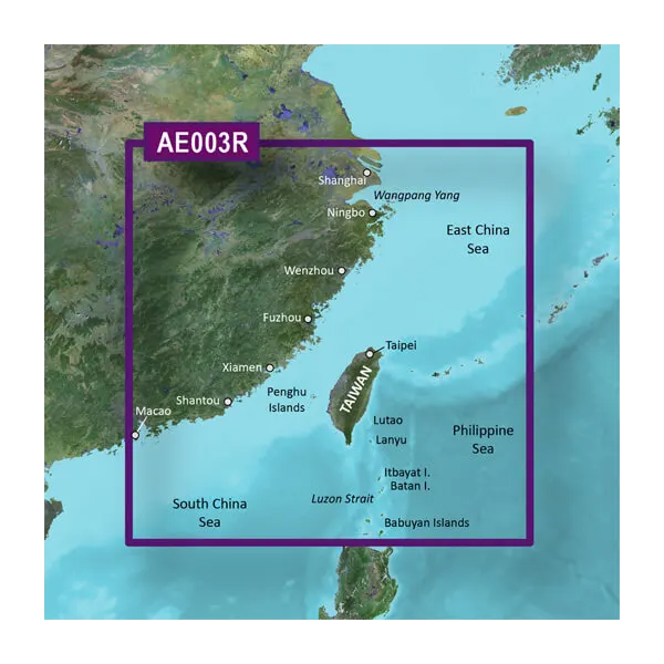 Map card Garmin Taiwan Coastal Charts BlueChart g3 Vision, AE003R, microSD/SD