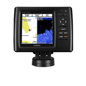 ECHOMAP CHIRP 52cv marine chartplotter with transducer by Garmin, black