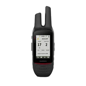 Garmin Rino 750 GPS and 2-way radio handheld, black with red trim, Garmin