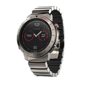 Fenix Chronos smartwatch by Garmin with titanium hybrid band (010-01957-01)