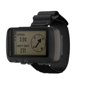 Garmin Foretrex 601 GPS wristwatch with black strap