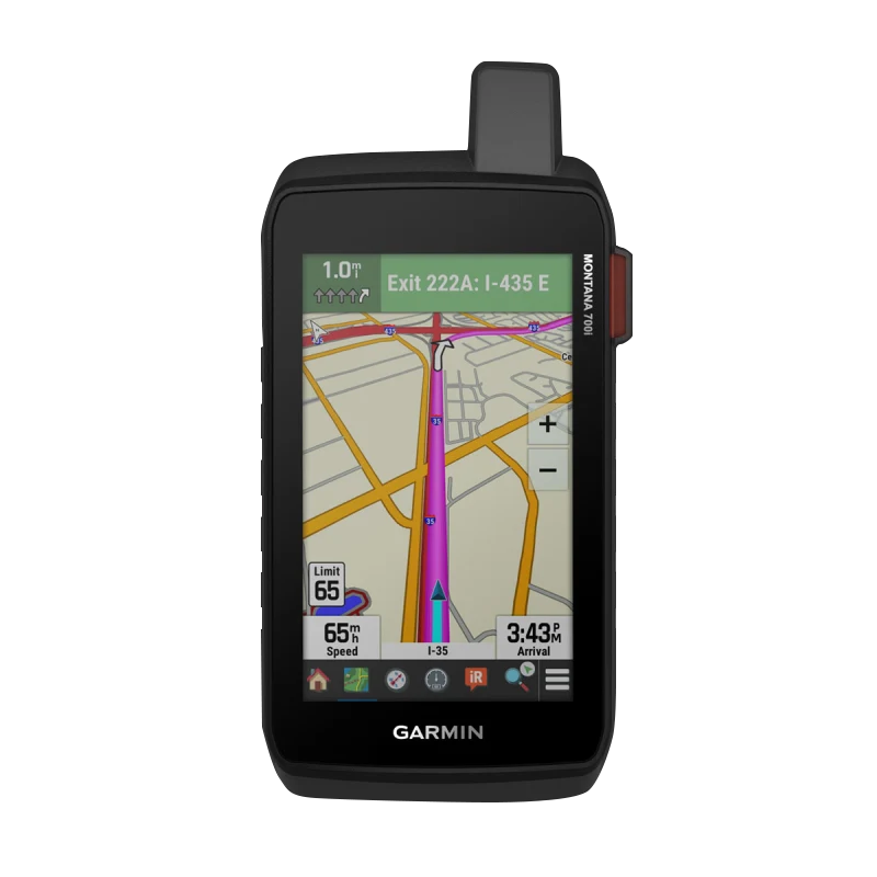 Garmin Montana 700i handheld GPS with touchscreen, InReach, black, certified refurbished