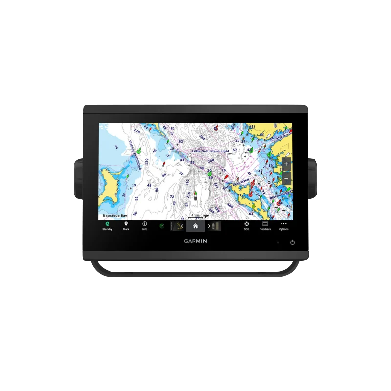 Garmin GPSMAP 923xsv marine chartplotter with SideVü, ClearVü and CHIRP sonar on a black display