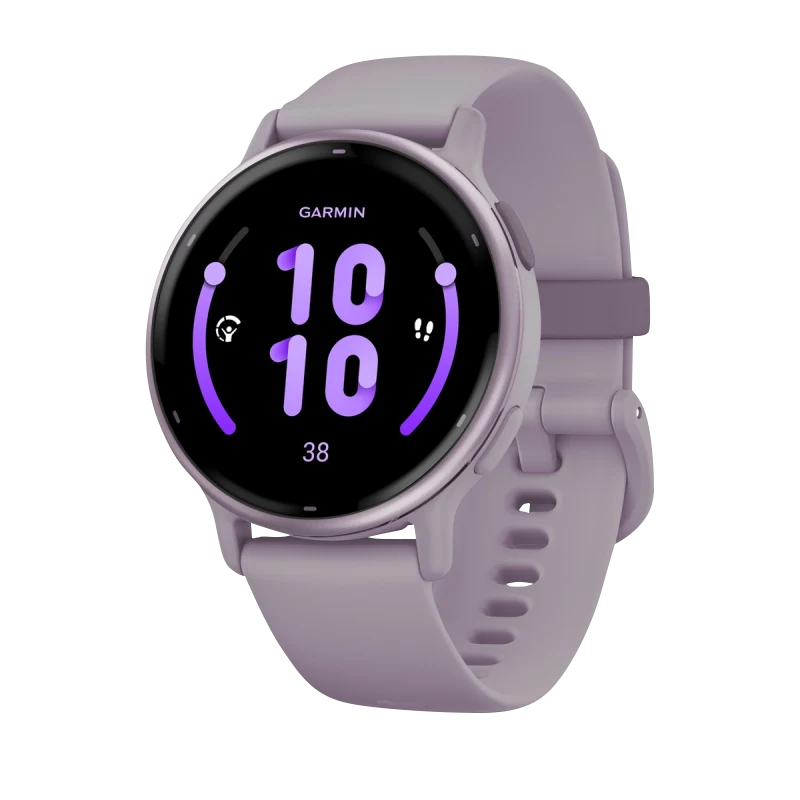 Garmin Vivoactive 5, Metallic Orchid Aluminum Bezel with Orchid Case and Silicone Band (010-02862-13) by Garmin