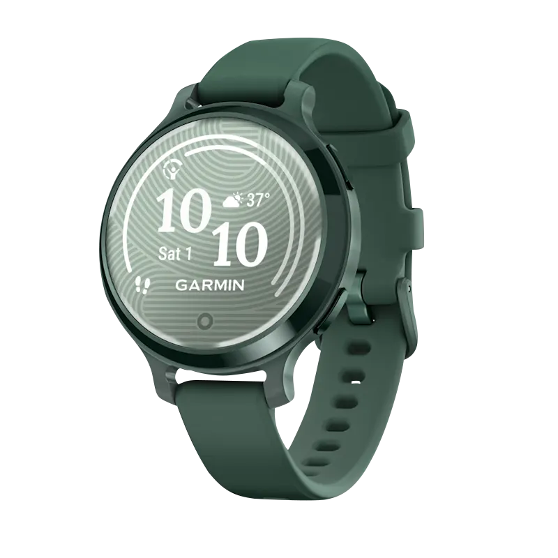 Garmin Lily 2 Active smartwatch in Jasper Green with Jasper Green silicone band
