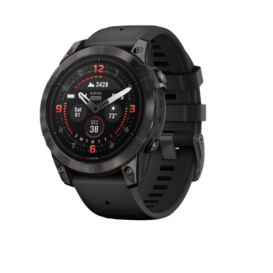 Garmin Epix Pro (Gen 2), 47 mm Sapphire Edition Carbon Gray DLC Titanium with Black Band (010-02803-10) by Garmin