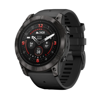 Garmin Epix Pro (Gen 2), 51 mm Sapphire Edition Carbon Gray DLC Titanium with Black Band (010-02804-00) by Garmin