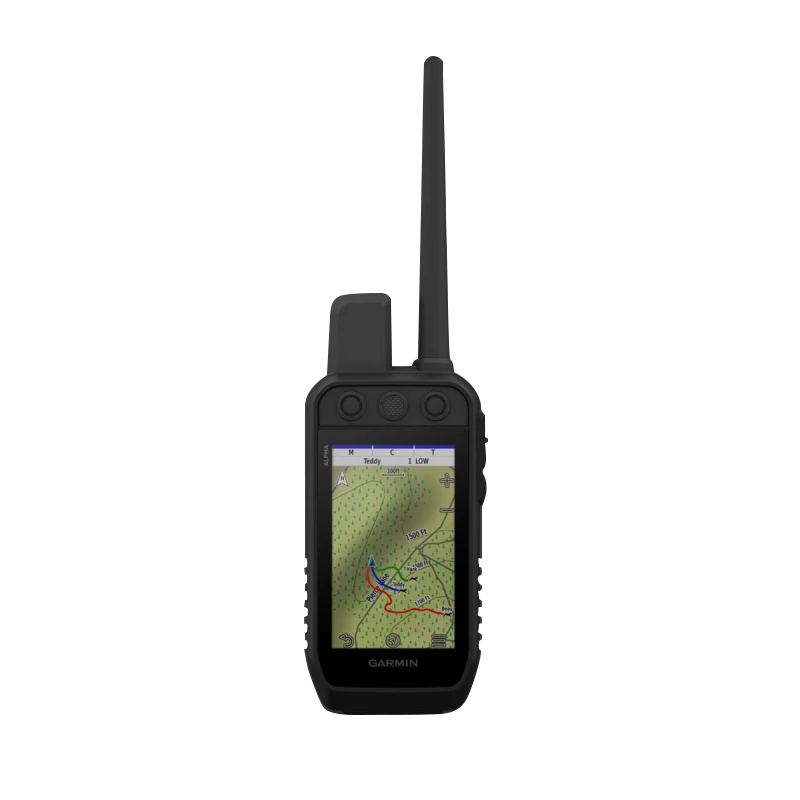 Garmin Alpha 300 handheld device with black case and tall antenna