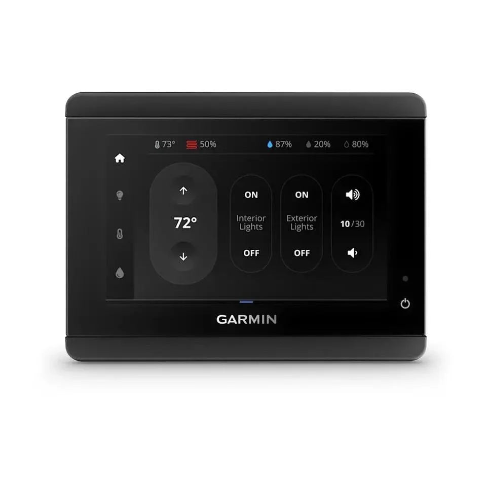Garmin TD 50 touchscreen display, black marine unit with Garmin branding