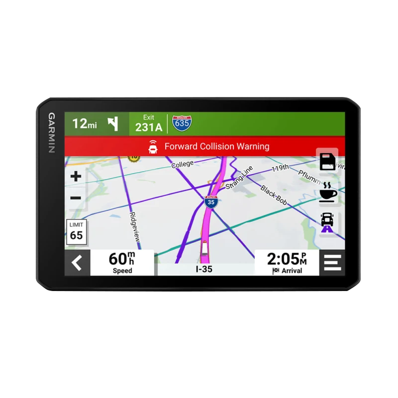 Garmin DezlCam OTR710 7-inch GPS truck navigator with built-in dash cam, refurbished