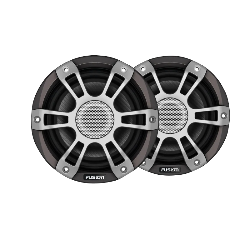 Garmin Fusion Signature 3i marine coaxial speakers, 6.5-inch, 230W pair in sports gray with Fusion logo