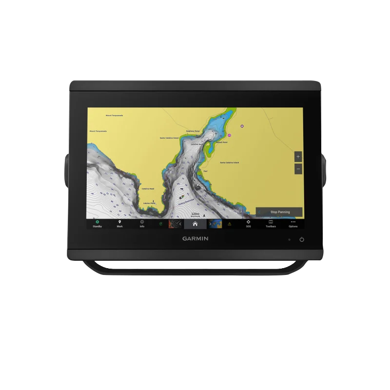 GPSMAP 8412xsv marine chartplotter by Garmin with worldwide basemap and sonar, black display unit