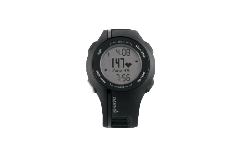 Forerunner 210 GPS smartwatch with HRM, black silicone band, Garmin Certified Refurbished
