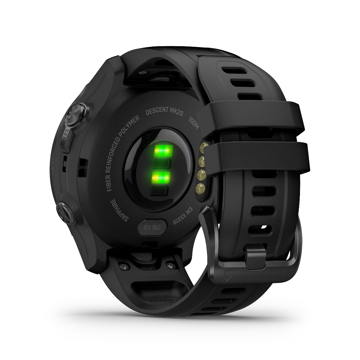 Garmin Descent Mk2S, Carbon Gray DLC with Black Silicone Band, Marine Smartwatch for Divers (010-02403-03) by Garmin