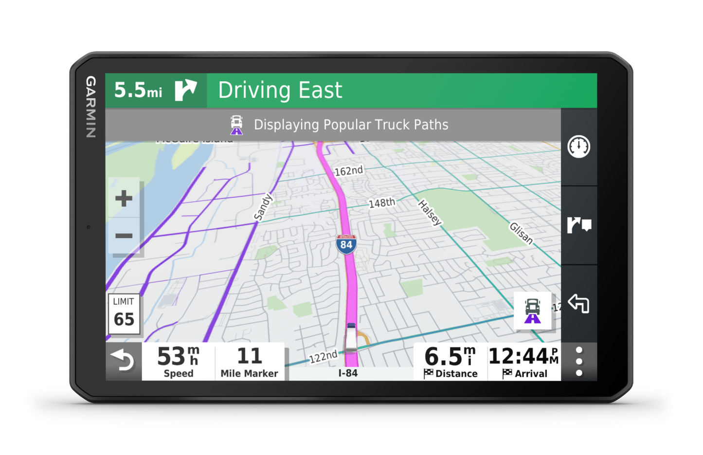 Garmin Dezl OTR800 trucking GPS navigator with 8-inch screen