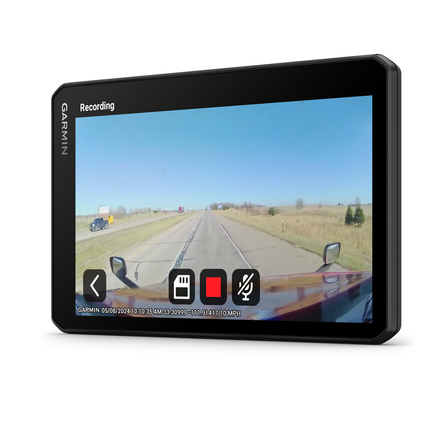 Garmin DezlCam OTR725, 7" GPS Truck Navigator with Built-in Dash Cam (010-02927-00)