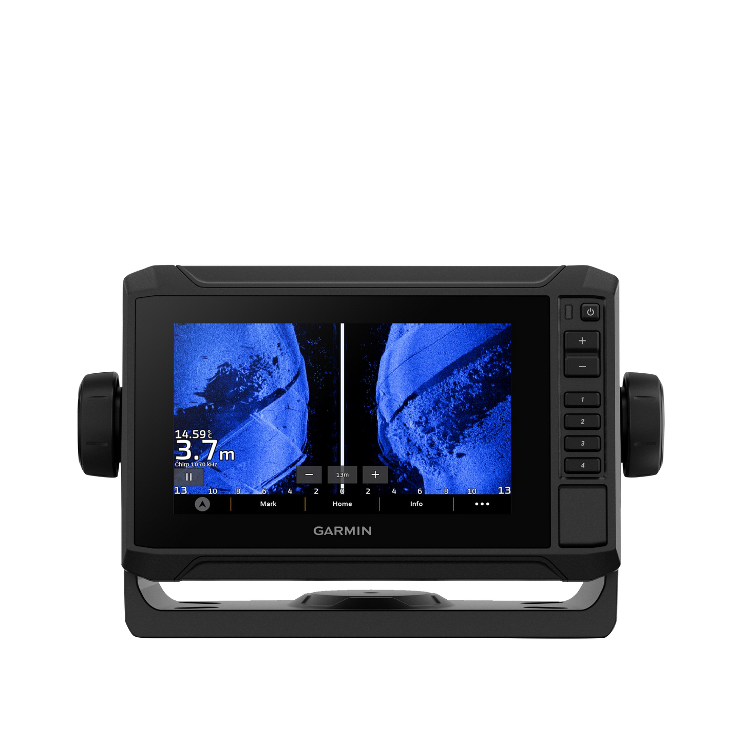 Garmin ECHOMAP UHD2 62sv marine chartplotter with GT54 transducer and worldwide basemap, black