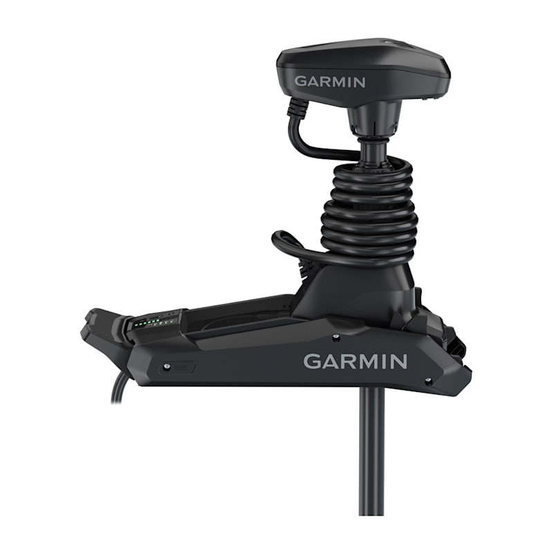 Garmin Force Kraken Black trolling motor with Garmin logo on the housing
