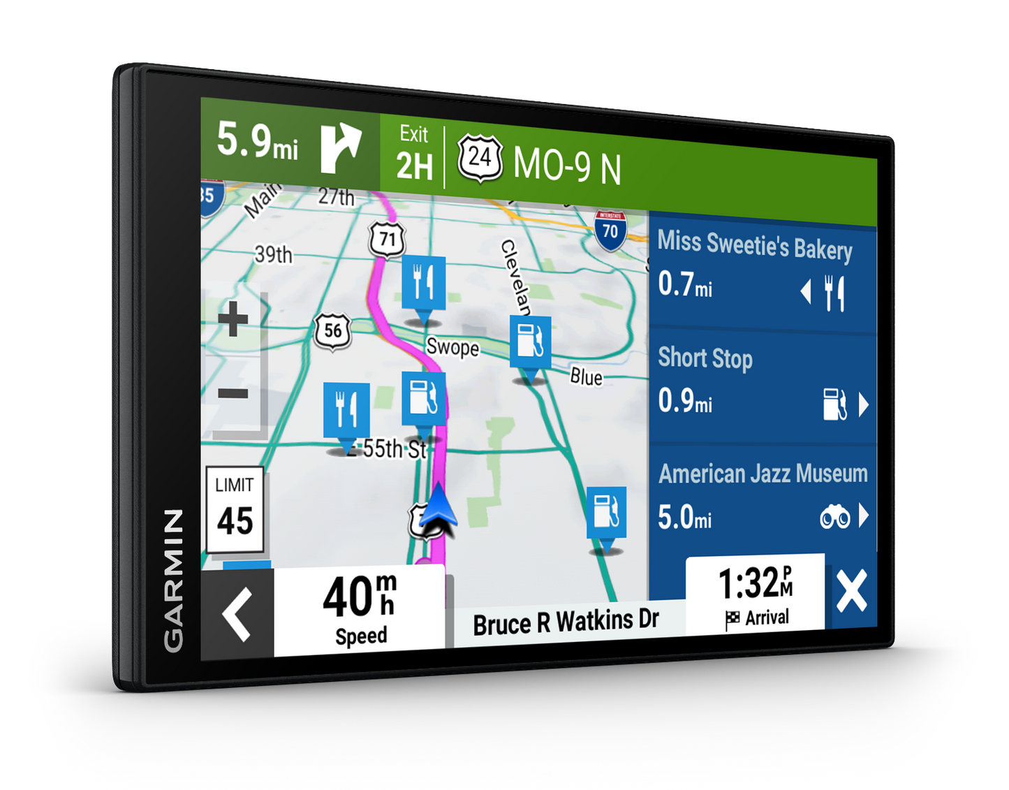 Garmin DriveSmart 76 GPS navigator, 7-inch touchscreen, certified refurbished