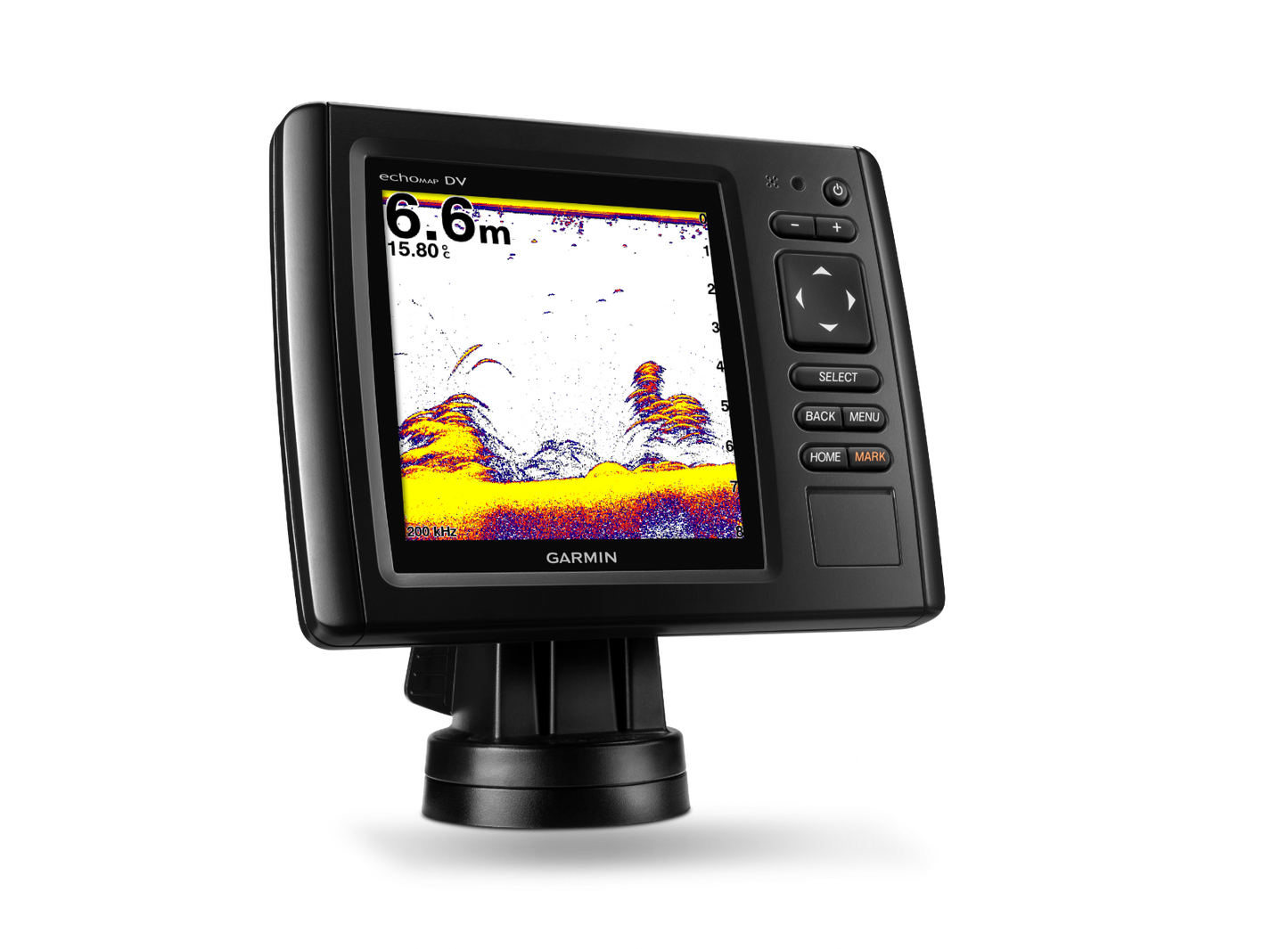 Garmin ECHOMAP CHIRP 52cv marine chartplotter with transducer, black