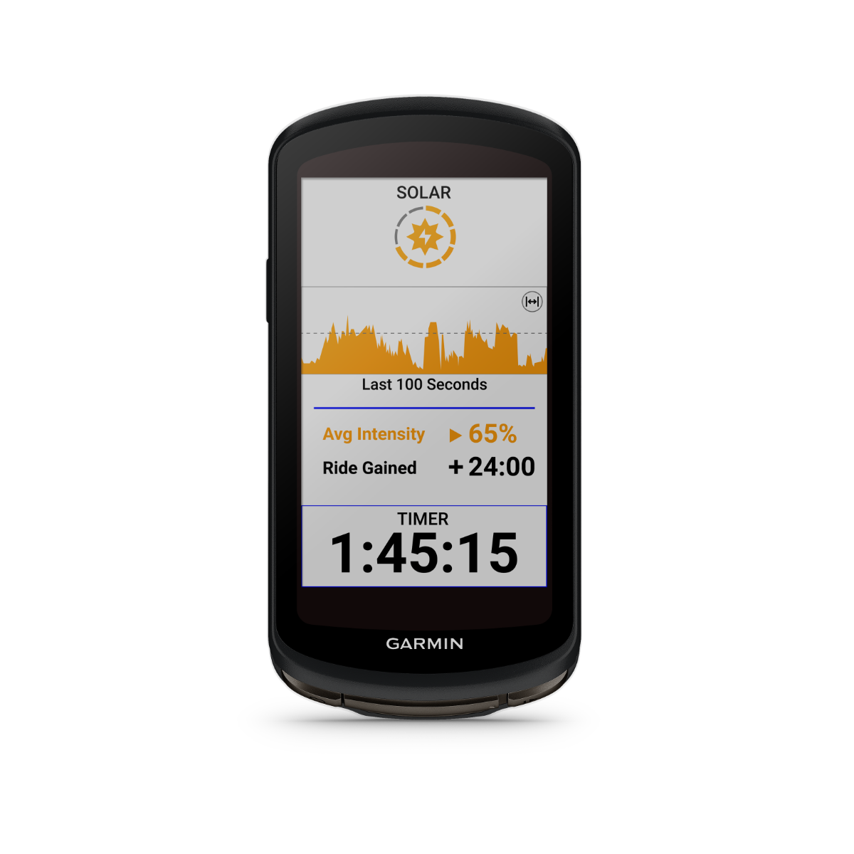 Garmin Edge 1040 Solar bicycle computer, black handheld GPS device