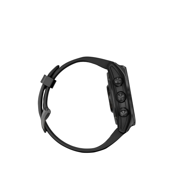 Garmin Fenix 7S Solar smartwatch, slate gray case with black band, Garmin Certified Refurbished