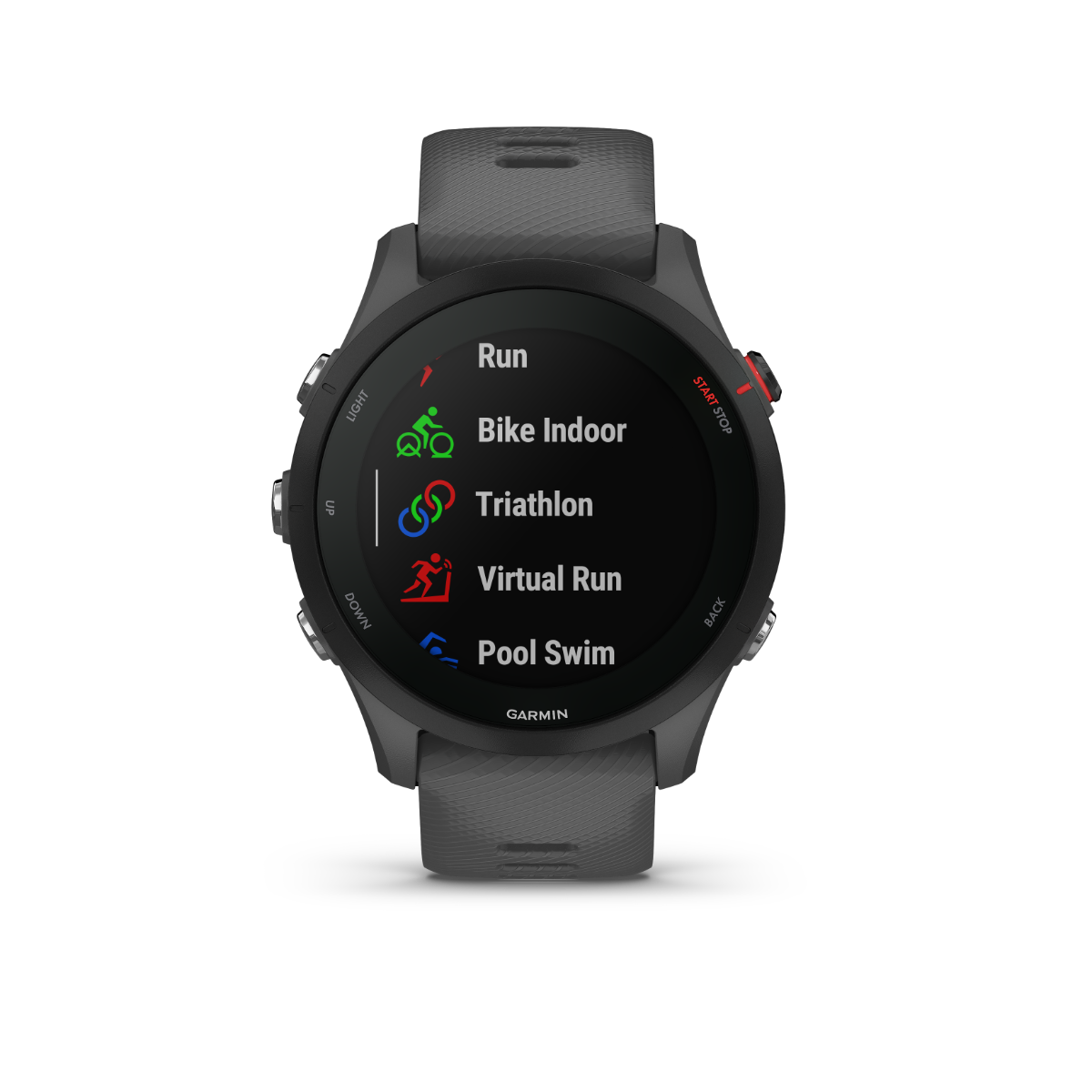 Garmin Forerunner 255 GPS smartwatch, slate gray, Garmin Certified Refurbished