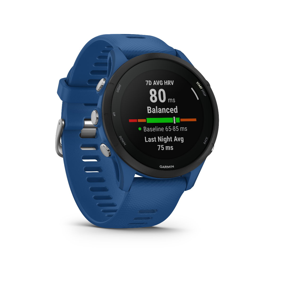 Garmin Forerunner 255 tidal blue GPS smartwatch, refurbished for runners
