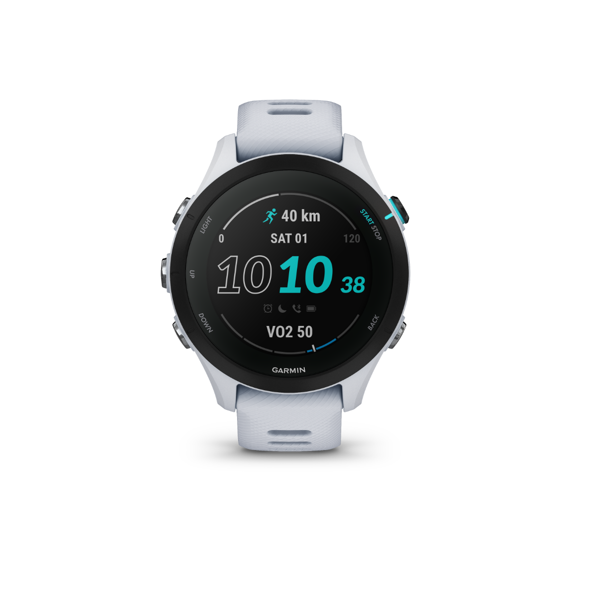 Garmin Forerunner 255S Music smartwatch, Whitestone color, Garmin Certified Refurbished
