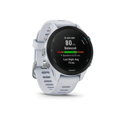 Garmin Forerunner 255S Music, Whitestone, Premium Fitness GPS Smartwatch for Runners (Garmin Certified Refurbished) by Garmin