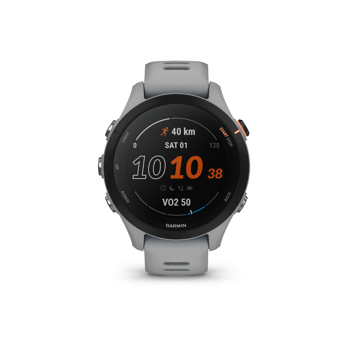 Garmin Forerunner 255S, Powder Gray, Premium Fitness GPS Smartwatch for Runners (010-02641-02) by Garmin