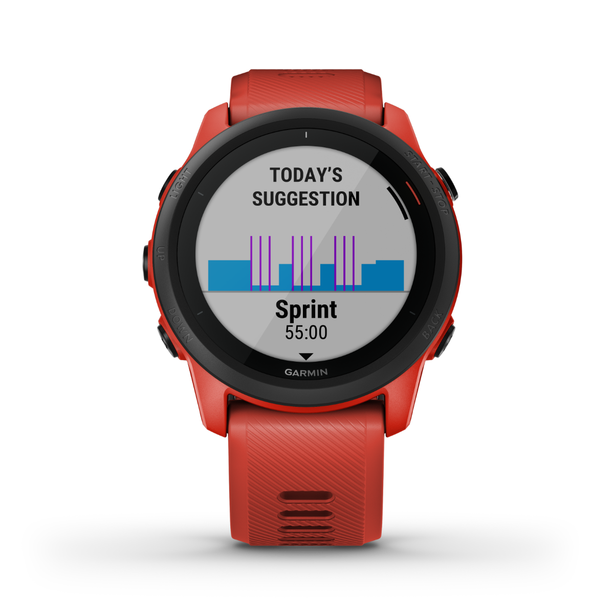 Garmin Forerunner 745 red GPS smartwatch for runners, certified refurbished