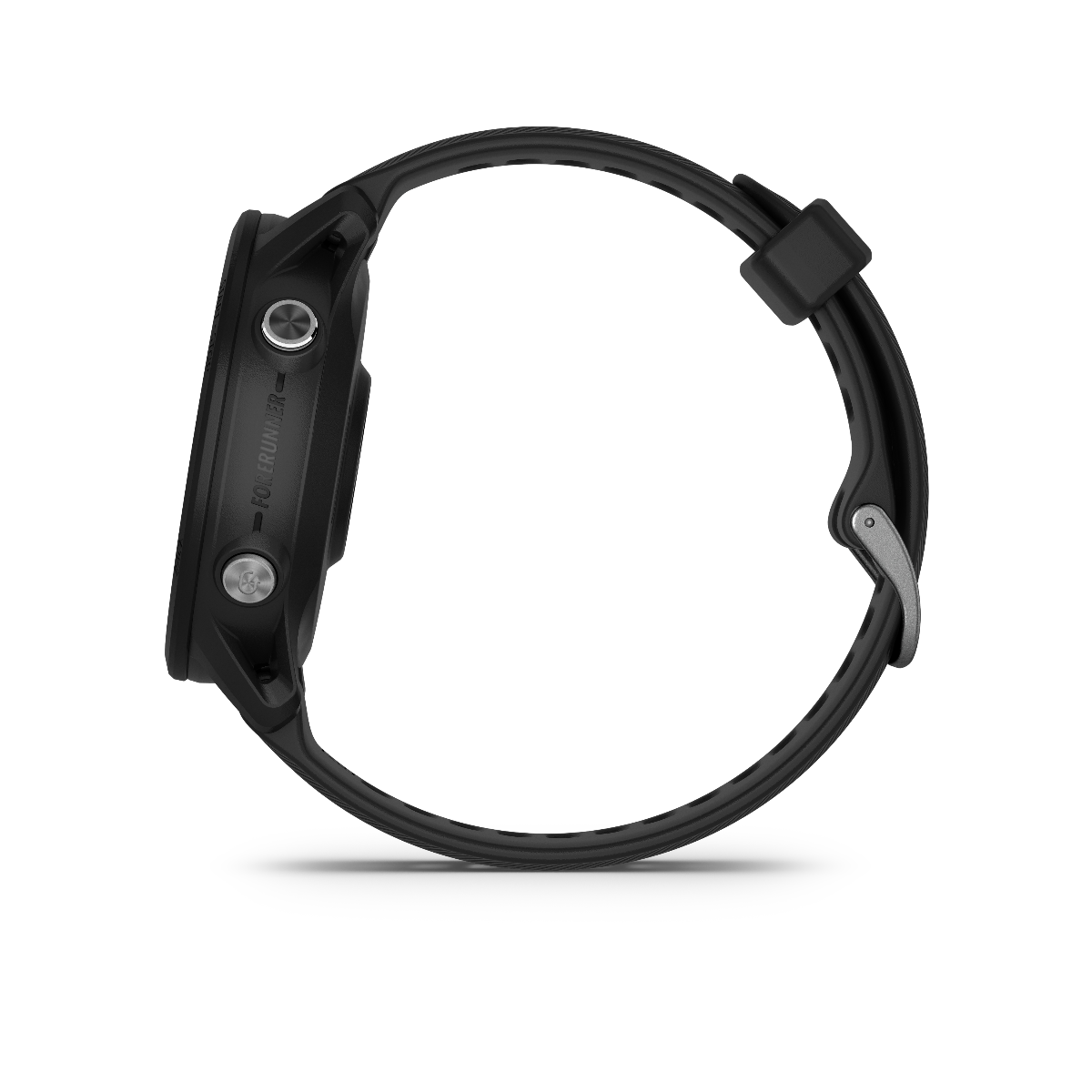 Garmin Forerunner 955 black smartwatch with silicone band