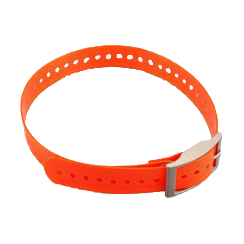 Garmin 1-inch orange collar strap with metal square buckle (010-11892-00)