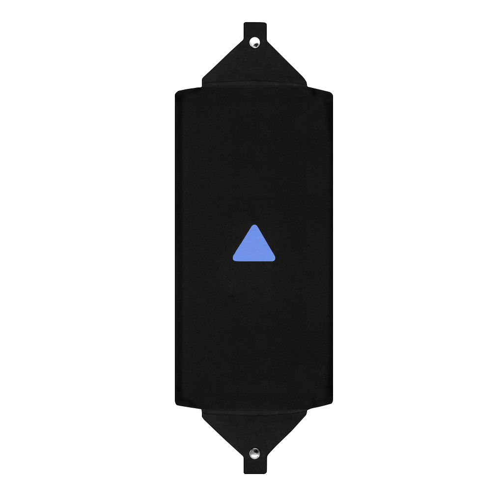Garmin GNX 120 mast bracket suncover, black fabric with blue triangle logo, 4 units