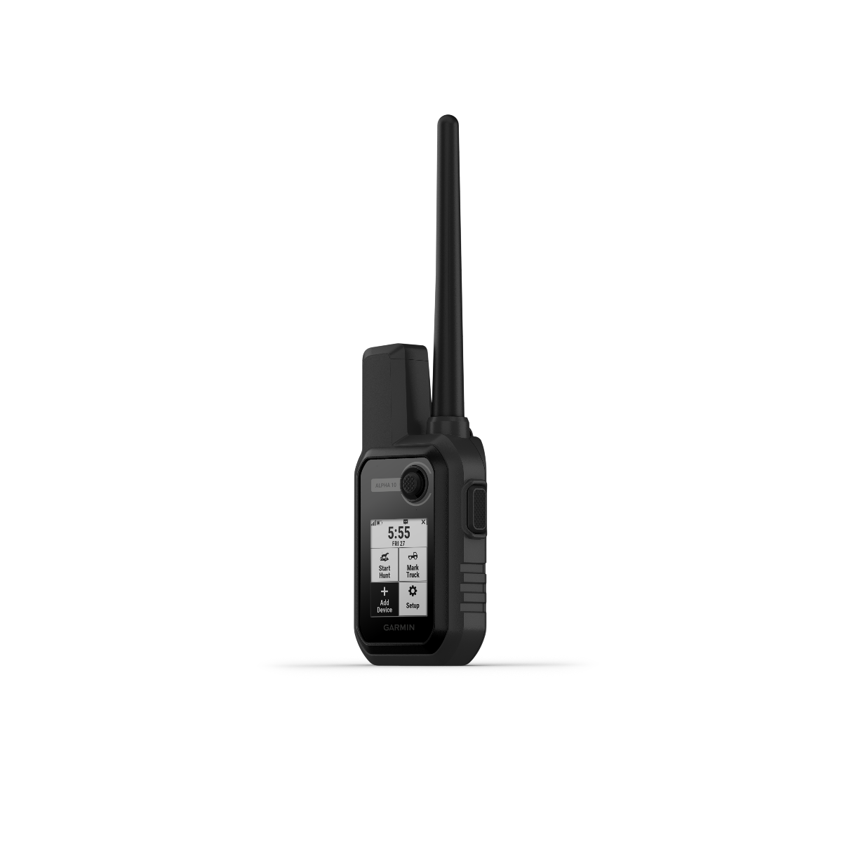 Garmin Alpha 10 handheld hunting-dog tracking device, black with antenna