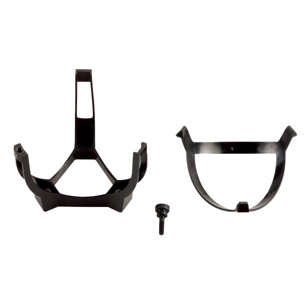 Garmin CCU mounting bracket kit in black; includes two brackets and a screw