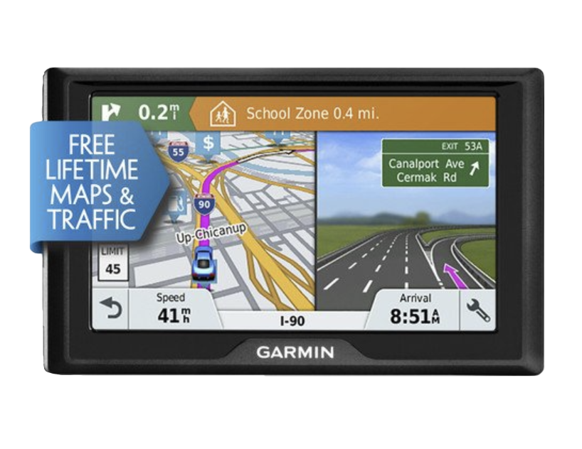 Garmin Drive 51 LMT-S 5-inch GPS navigator for automobiles, refurbished, with free lifetime maps & traffic