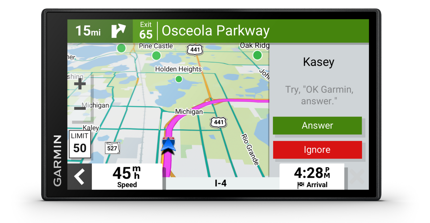 Garmin DriveSmart 66 GPS navigation system with 6-inch display on a black chassis.