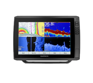 Garmin ECHOMAP Ultra 126sv marine chartplotter with color sonar display.